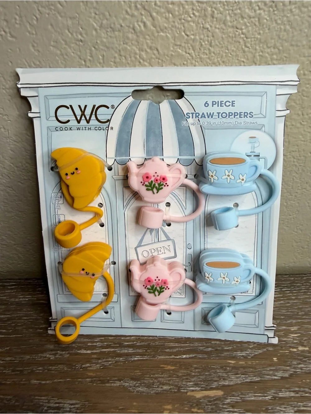CWC Tea Set Straw Toppers Set - Picture 1 of 1
